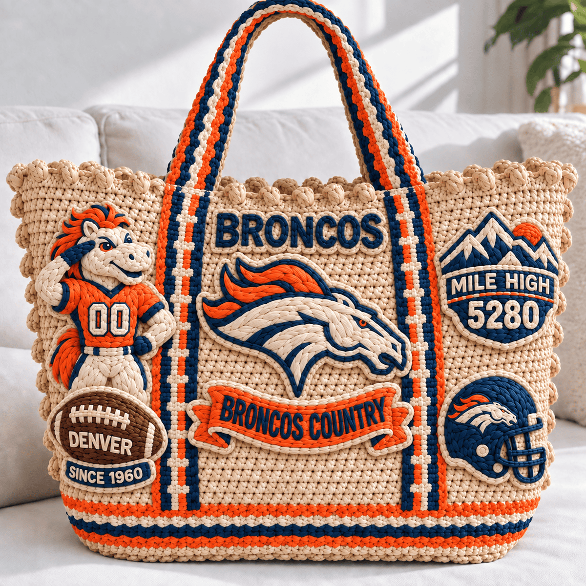 DVBC Straw-Style Embellished Tote Bag NTKO