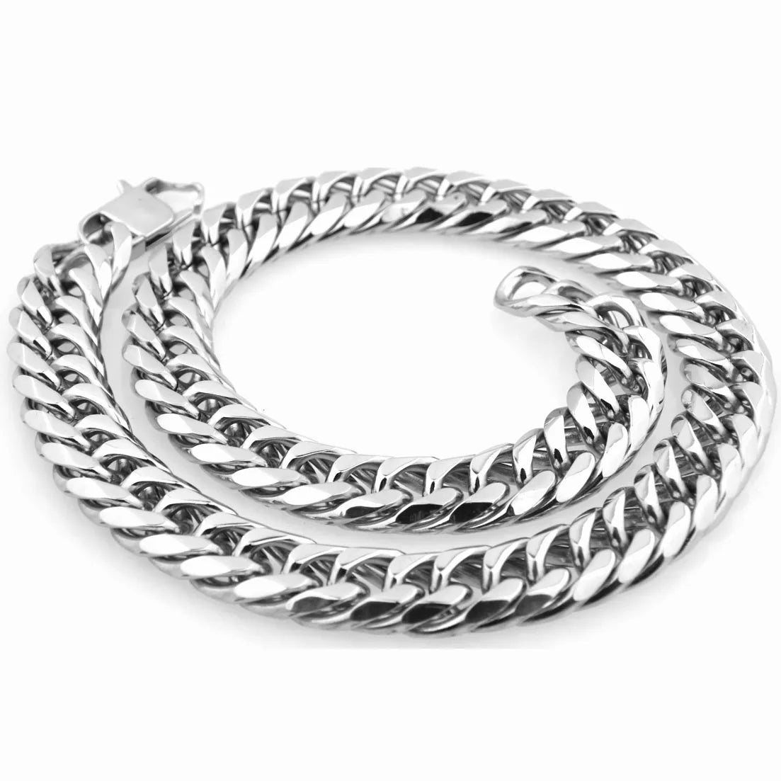 9/11/13/16/19/21MM Heavy Polished Men/Women Stainless Steel Silver/Gold Color Cuban Curb Link Chain Necklace Or Bracelet